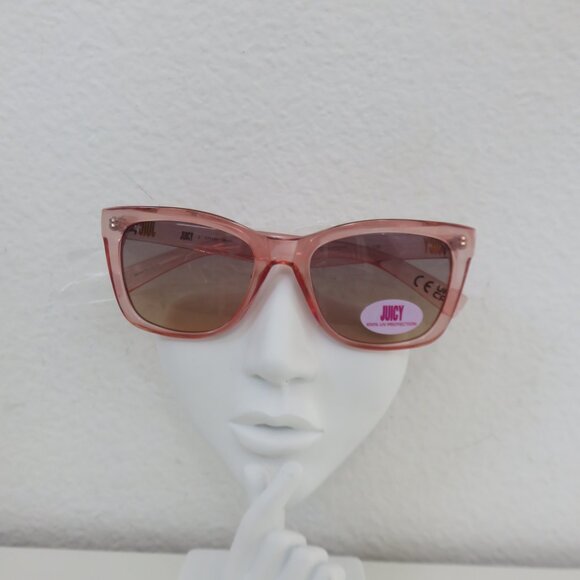 (#102) Juicy Couture Transparent Pink Sunglasses main image 4